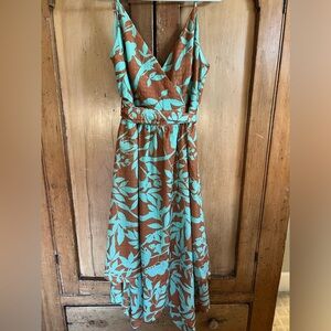 Sundress - Aqua & Brown - L’Atiste